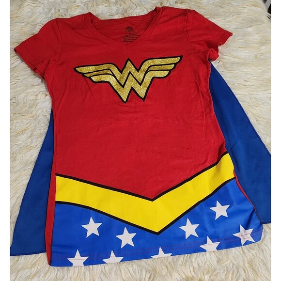 Wonder Woman Top 100% Cotton T-Shirt DC Comics Size M - Picture 1 of 3